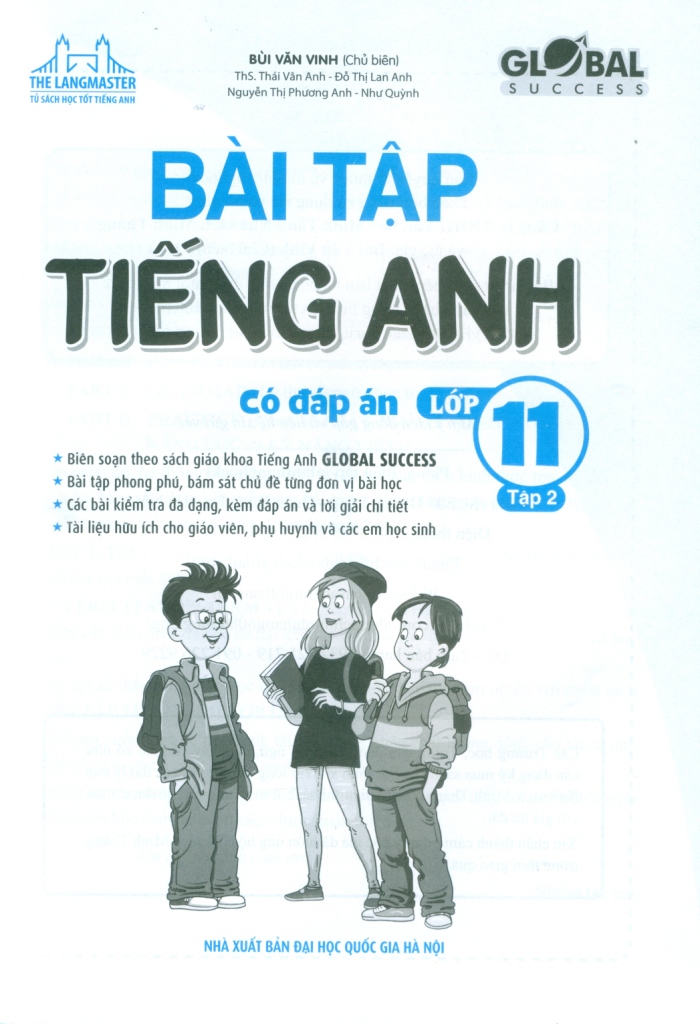 BÀI TẬP TIẾNG ANH LỚP 11 - TẬP 2 (Có đáp án - Biên soạn theo SGK Tiếng Anh Global Success)